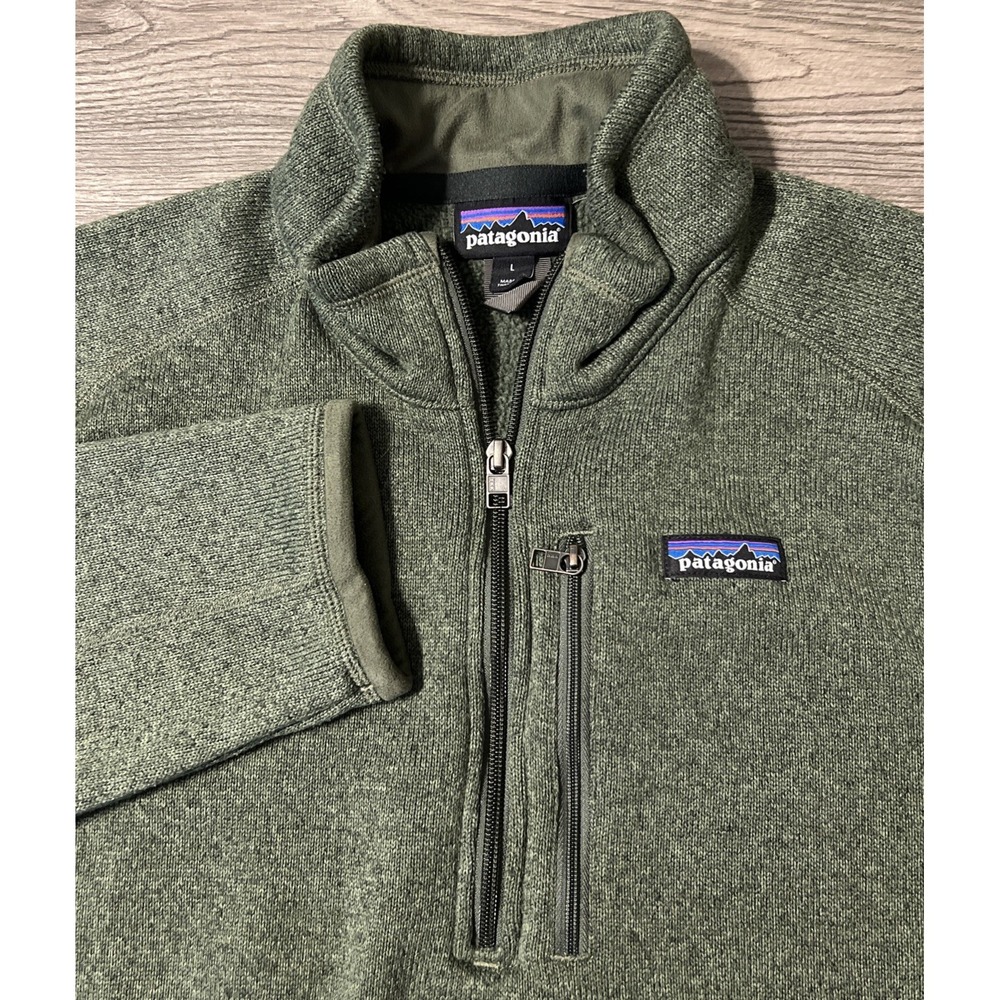 Patagonia Men's Better Sweater 1/4 Zip Industrial Green Fleece 25523 Size Large